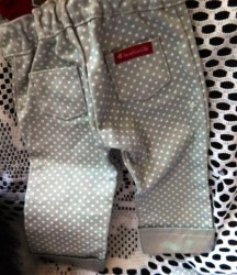 SAIGE GREY DOT PANTS SHOES VIEW